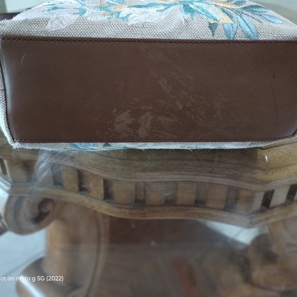 Tommy Bahama Floral Canvas Crossbody Bag - Picture 9 of 9